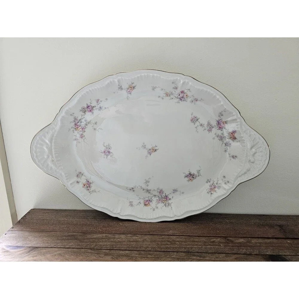 Theodore Haviland New York Oval Serving Platter Pattern Helene 16.5 Inches